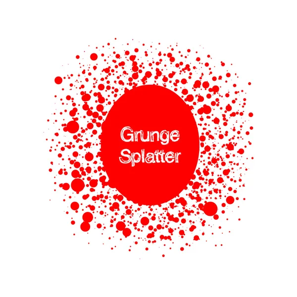 Illustration mit Grunge-Splatter — Stockvektor