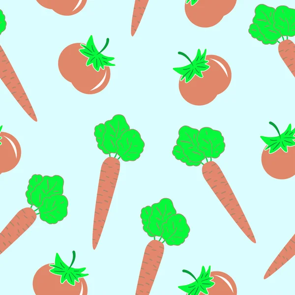 Иллюстрация с овощами — стоковый вектор