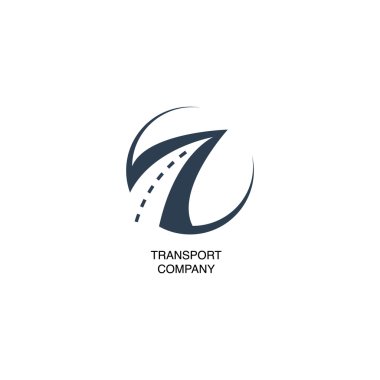 Illustration with transport company logo