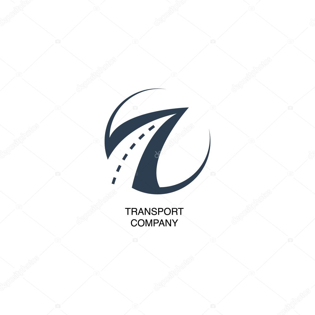 Illustration with transport company logo