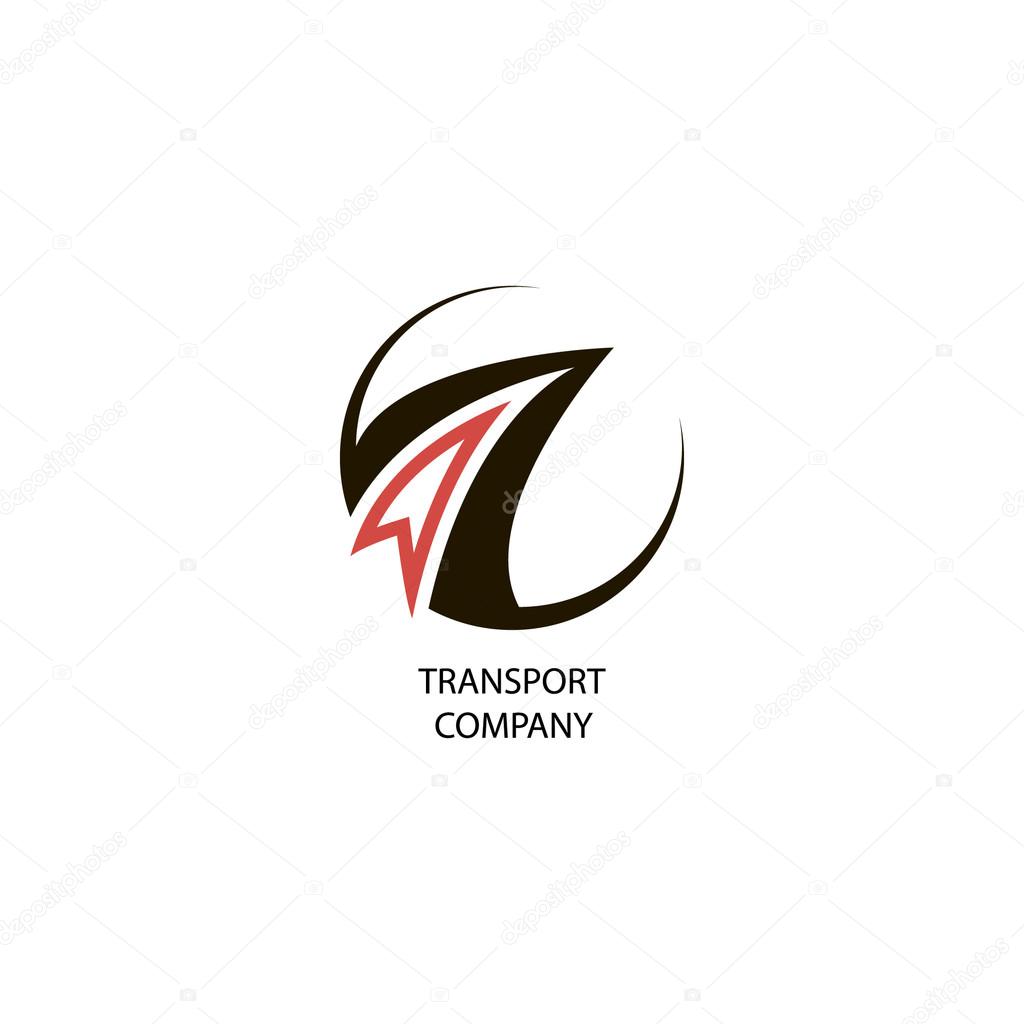 Illustration with transport company logo