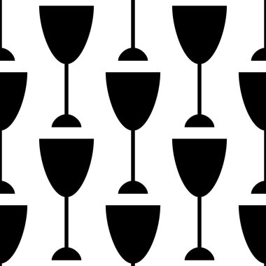 Şarap Kupası desenli illüstrasyon