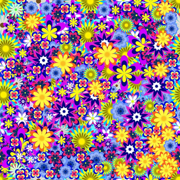 Illustration avec motif de fleurs — Image vectorielle