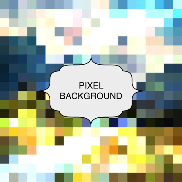 Illustration with pixel background — ストックベクタ