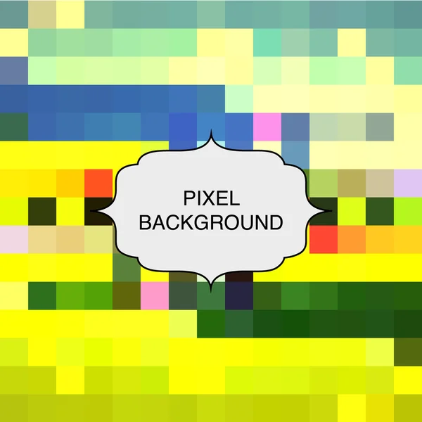 Illustration with pixel background — Stock vektor