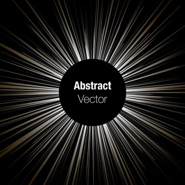 illüstrasyon soyut siyah sunburst arka plan ile