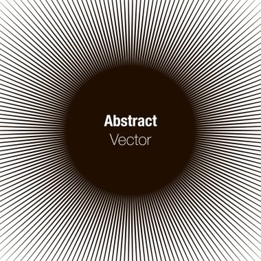 illüstrasyon soyut sunburst arka plan ile