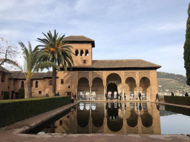 Granada 'daki Alhambra bahçeleri