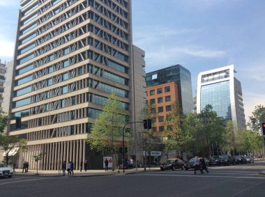 Santiago de Chile 'deki iş bölgesi