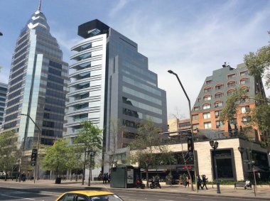 Santiago de Chile 'deki iş bölgesi