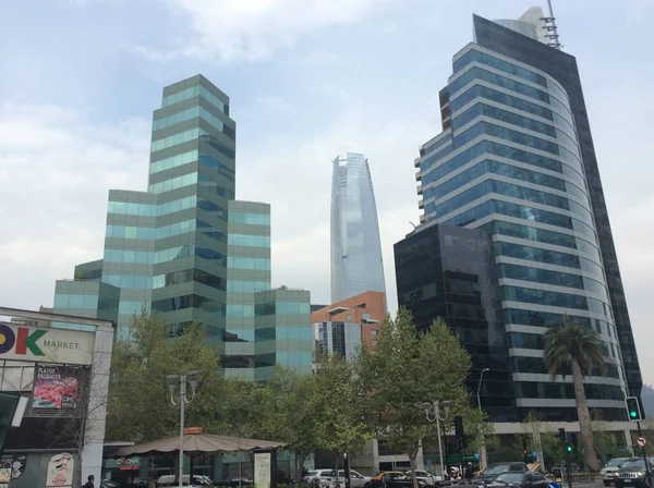 智利圣地亚哥商业区 免版税图库照片