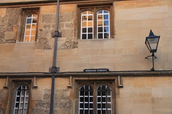 Merton Street Building Facade Oxford — Stock Photo, Image