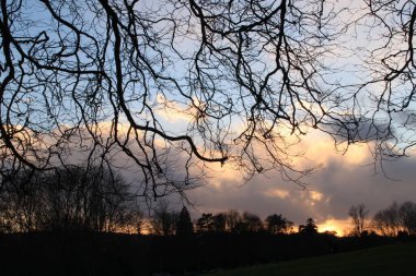 Bath İngiltere 'de günbatımı