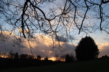 Bath İngiltere 'de günbatımı