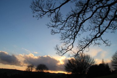 Bath İngiltere 'de günbatımı