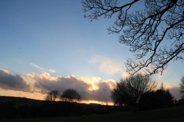 Bath İngiltere 'de günbatımı