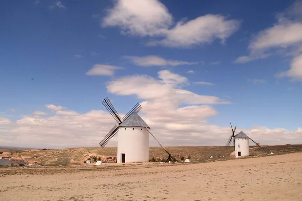 Traditional Windmills Quixote Castile Spain — Stock Photo, Image
