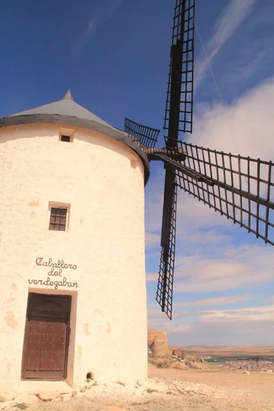 Traditional Windmills Quixote Castile Spain — Stock Photo, Image