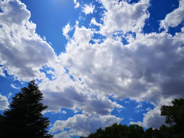 Céu Nublado Mostoles Sul Madrid — Fotografia de Stock