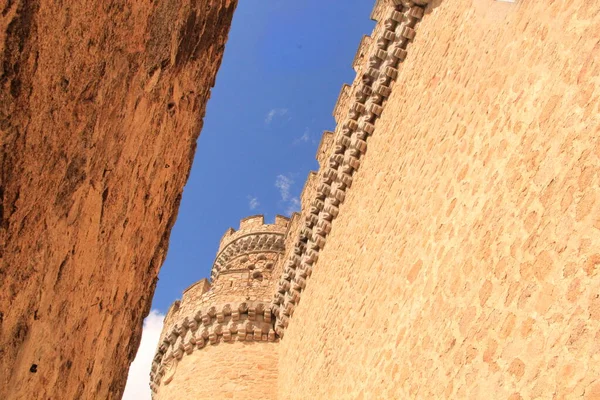 Alte Mittelalterliche Burg Von Manzanares Madrid — Stockfoto