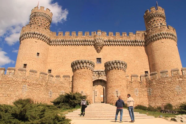 Velho Castelo Medieval Manzanares Madrid — Fotografia de Stock