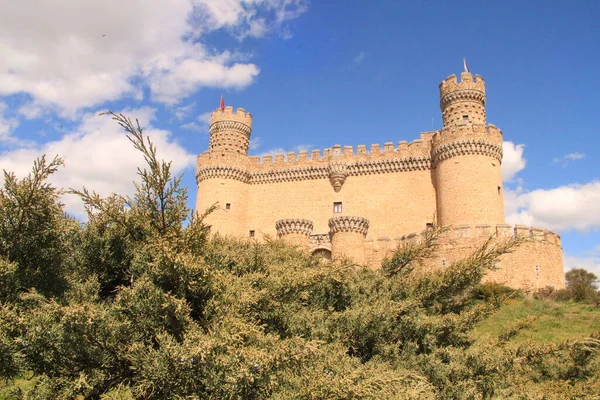 Alte Mittelalterliche Burg Von Manzanares Madrid — Stockfoto