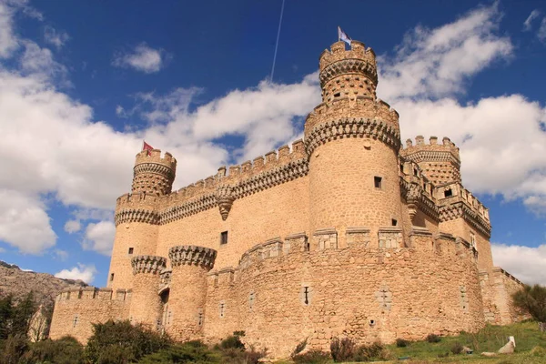 Antico Castello Medievale Manzanares Madrid — Foto Stock