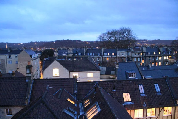 Historical City Bath Roof Views — Stock Photo, Image