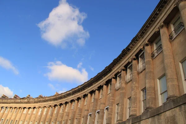 Terraço Casas Listadas Cidade Bath — Fotografia de Stock