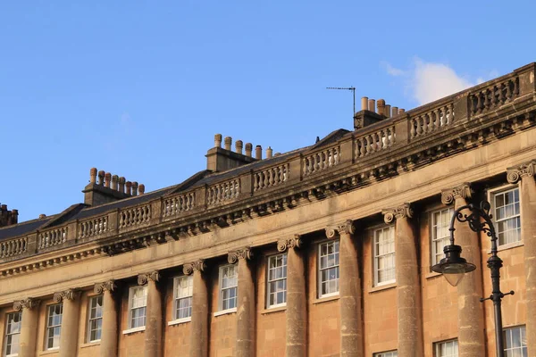 Terraço Casas Listadas Cidade Bath — Fotografia de Stock