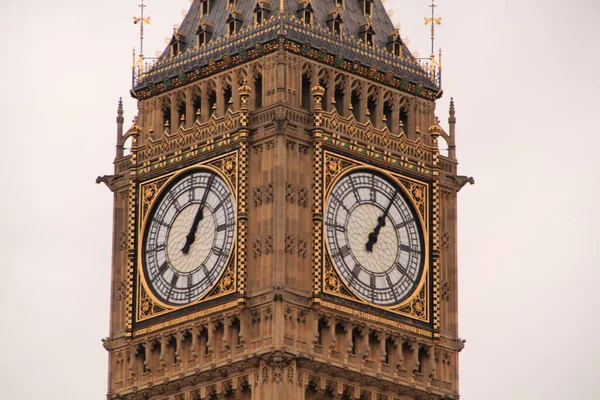 Big Ben Tower Clock Detail — Stock Photo, Image