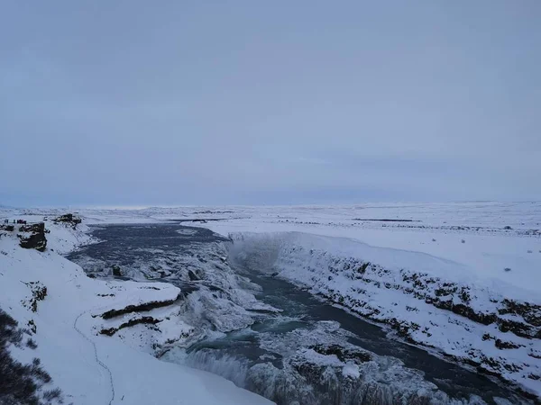 冰岛野生动物图片冻结级联 — 图库照片