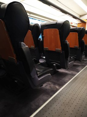 Sitting area inside high spain train