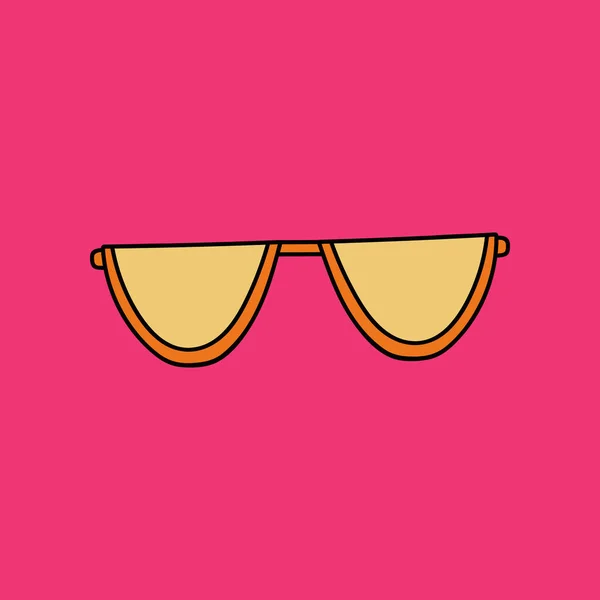 Dibujado Mano Lindo Moderno Vector Clipart Gafas Sol Para Verano — Archivo Imágenes Vectoriales