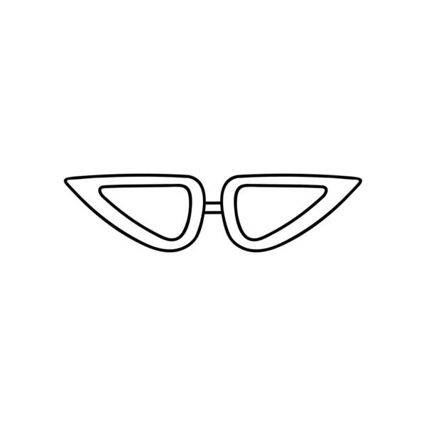 Dibujado Mano Lindo Moderno Vector Clipart Gafas Sol Para Verano — Archivo Imágenes Vectoriales