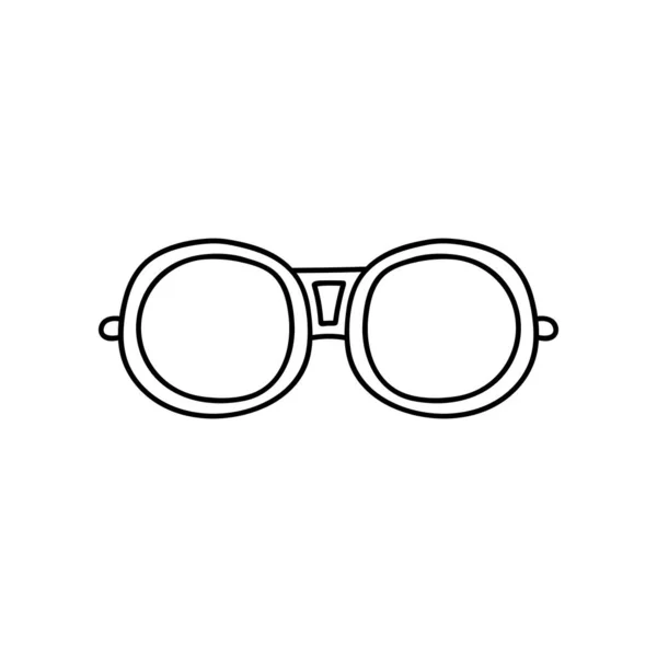 Dibujado Mano Lindo Moderno Vector Clipart Gafas Sol Para Verano — Archivo Imágenes Vectoriales