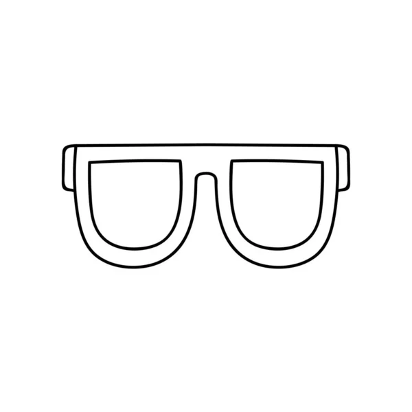 Dibujado Mano Lindo Moderno Vector Clipart Gafas Sol Para Verano — Archivo Imágenes Vectoriales