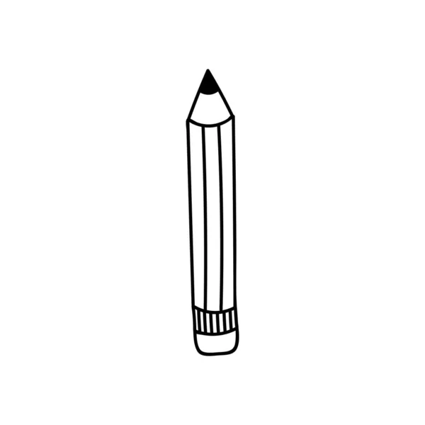 Милий Намальований Олівець Рукою Простому Наївному Каракулі Стилі Написання Нотаток — стоковий вектор