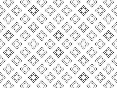 Beyaz arkaplan ve siyah üçgen şeklinde şekilleri olan grafik geometrik desen