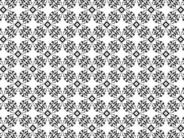 Tekrarlayan geometrik siyah desenli kusursuz desen, grafik tasarımı