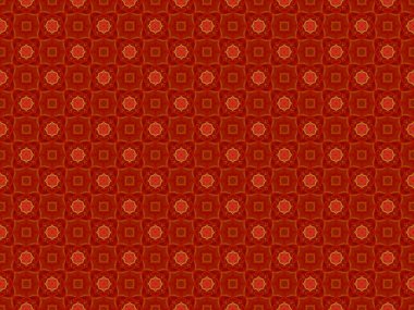Kırmızı tekrarlayan elementlerle kusursuz desen, basit grafik tasarımı