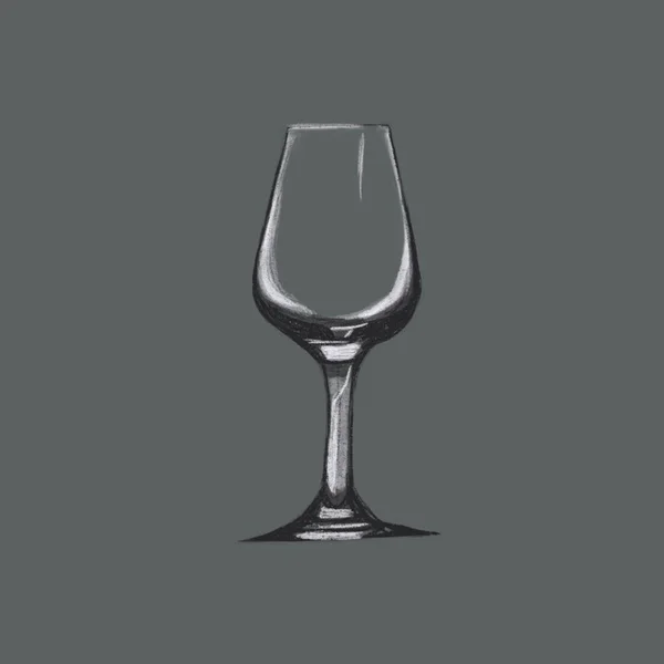 Bicchiere Vino Vetro Buon Tempo — Foto Stock