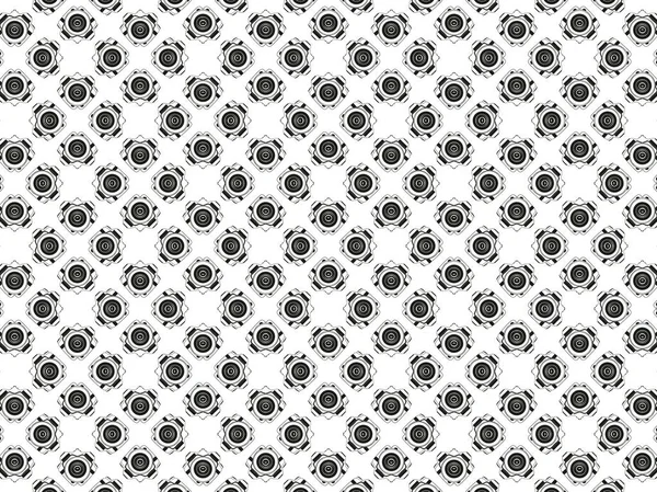 Modern Patroon Met Identieke Zwarte Cirkels Een Witte Achtergrond Eenvoudig — Stockfoto