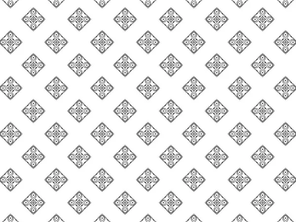 Nahtloses Muster Mit Hellen Quadraten Und Ovalen Auf Weißem Hintergrund — Stockfoto