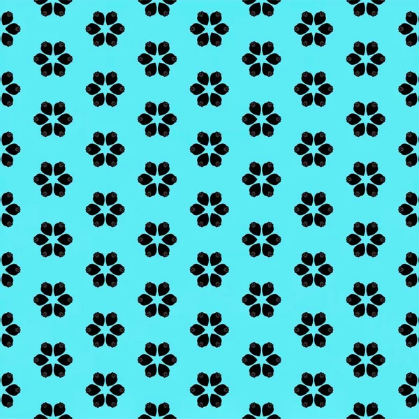 Vektor virág minta kék háttér — Stock Vector