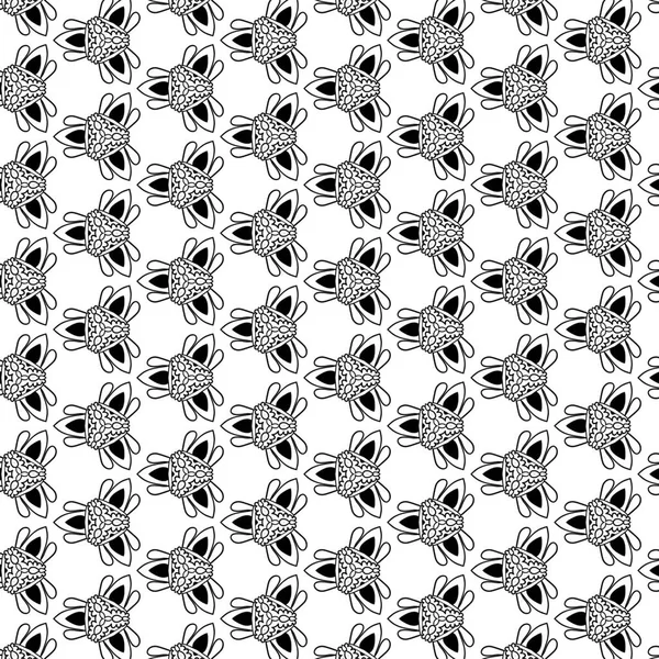 Patrón abstracto vectorial en tonos de negro — Vector de stock