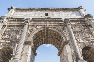 Septimius Severus.Close kadar'Arch. Roma Forumu.