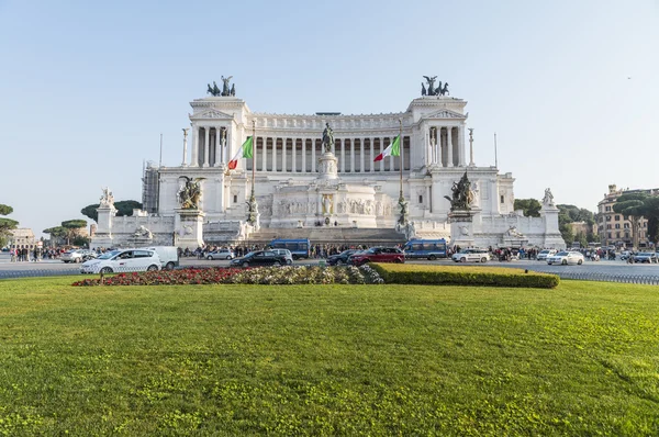 The Altar Of The Fatherland. National Monument to Victor Emmanuel II . II Vittoriano. — Stock Photo, Image