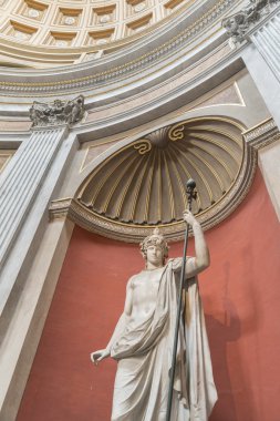 The Braschi Antinous statue. Vatican.Rome. clipart