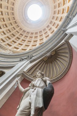 Statue of Juno Sospita in the Round Hall. Vatican.Rome. clipart